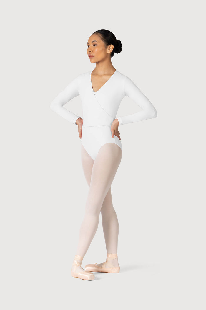 Z0858L - Bloch Overture Crossover Womens Long Sleeve Wrap Top