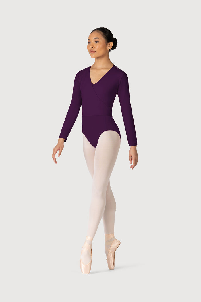 Z0858L - Bloch Overture Crossover Womens Long Sleeve Wrap Top