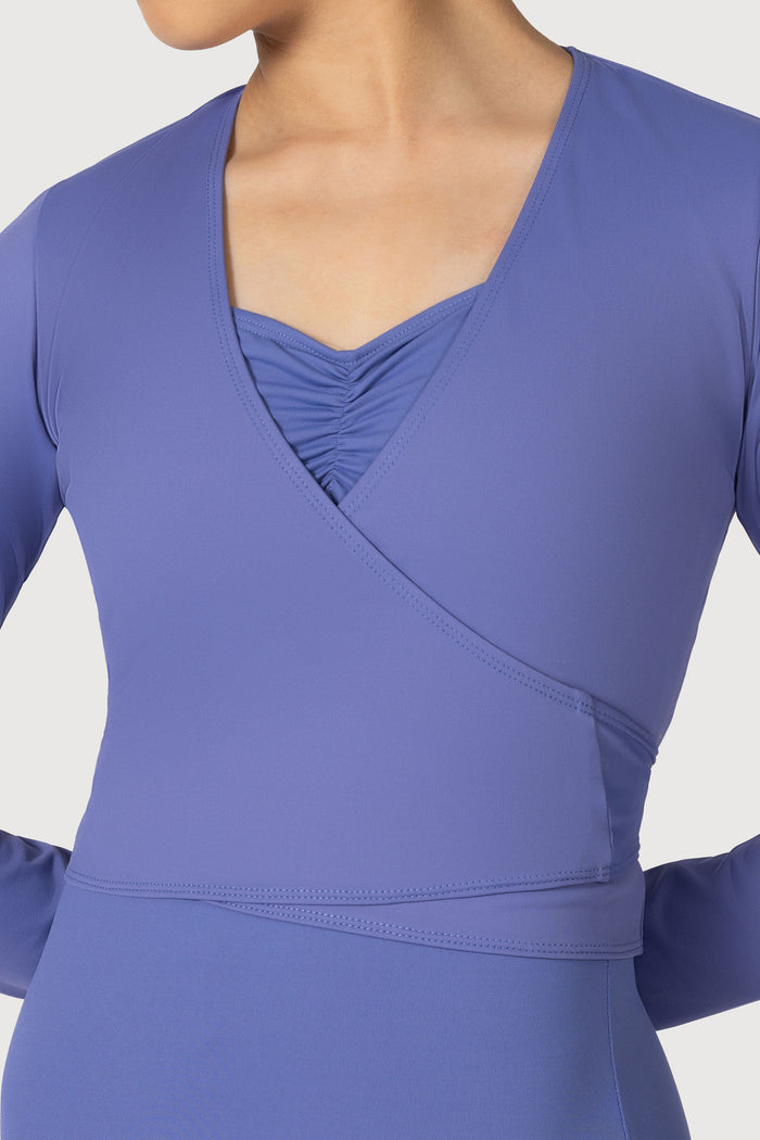 Z0858L - Bloch Overture Crossover Womens Long Sleeve Wrap Top
