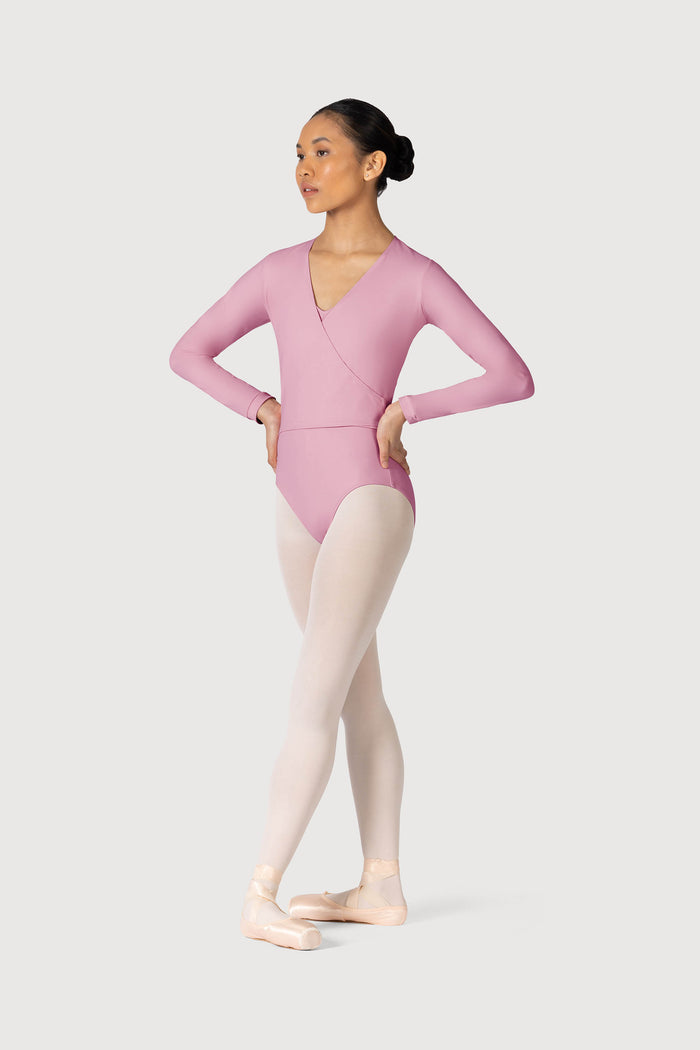 Z0858L - Bloch Overture Crossover Womens Long Sleeve Wrap Top