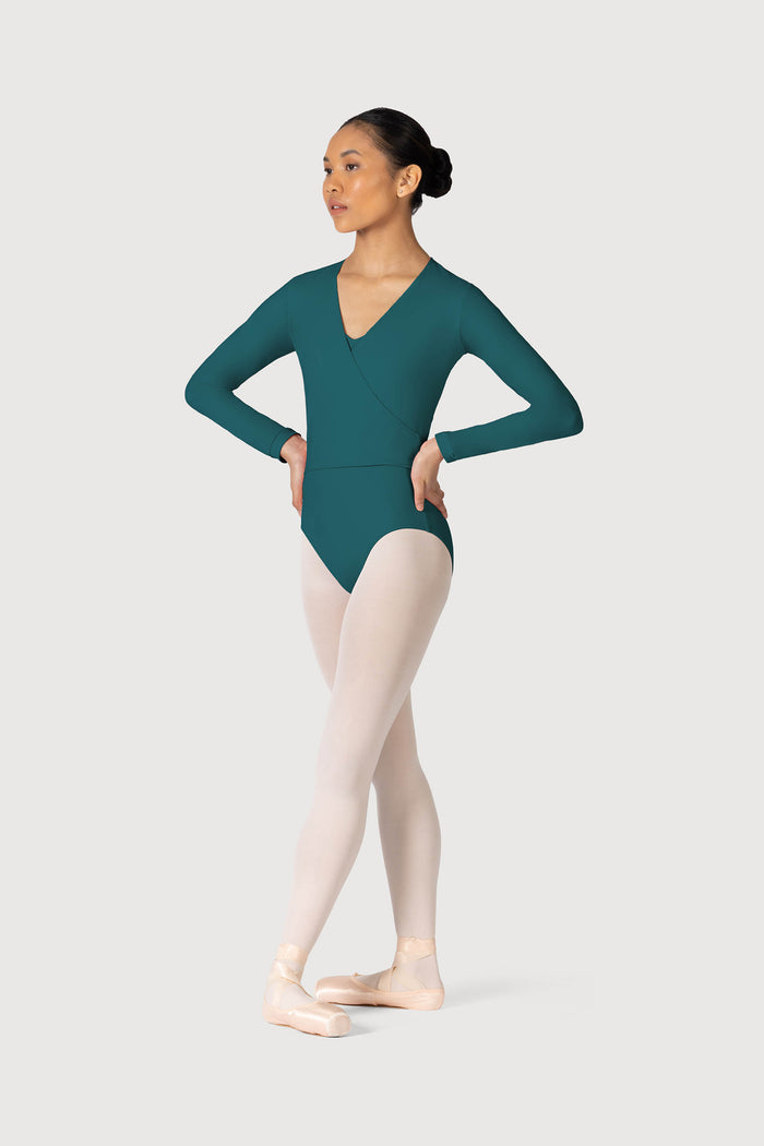 Z0858L - Bloch Overture Crossover Womens Long Sleeve Wrap Top