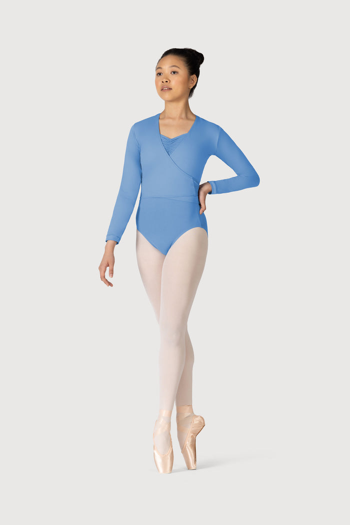 Z0858L - Bloch Overture Crossover Womens Long Sleeve Wrap Top