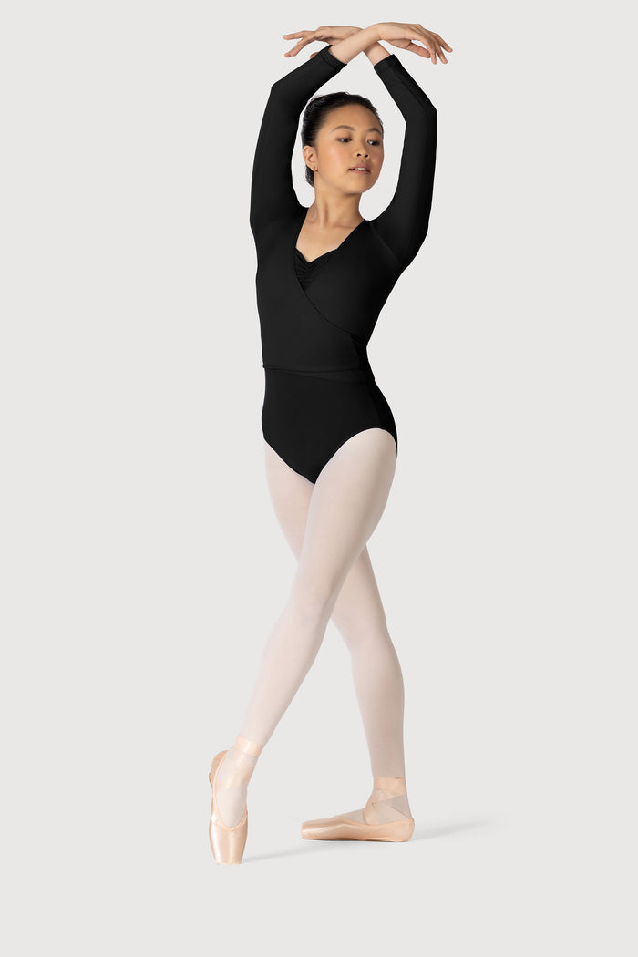 Z0858L - Bloch Overture Crossover Womens Long Sleeve Wrap Top