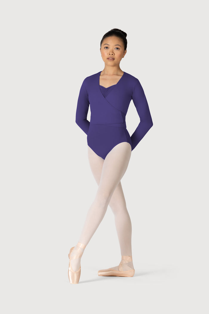 Z0858L - Bloch Overture Crossover Womens Long Sleeve Wrap Top