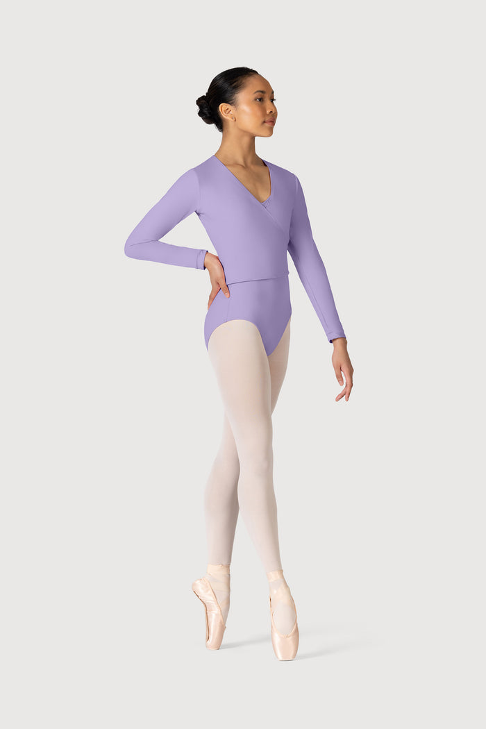 Z0858L - Bloch Overture Crossover Womens Long Sleeve Wrap Top