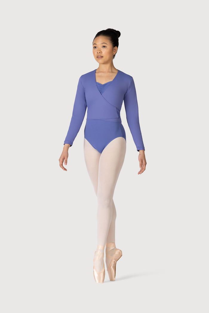 Z0858L - Bloch Overture Crossover Womens Long Sleeve Wrap Top