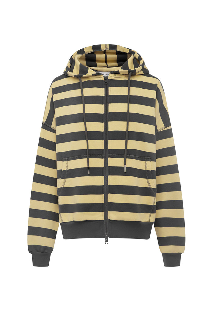Zip Hoodie Limone Stripe